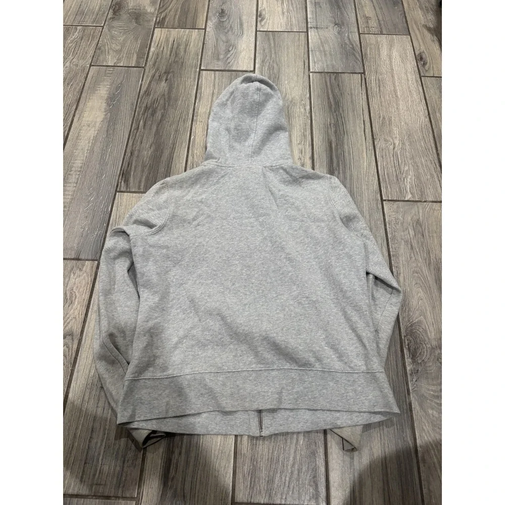 Harley-Davidson Men's Gray Full Zip Hoodie Sweatshirt Rhinestone Logo Size L